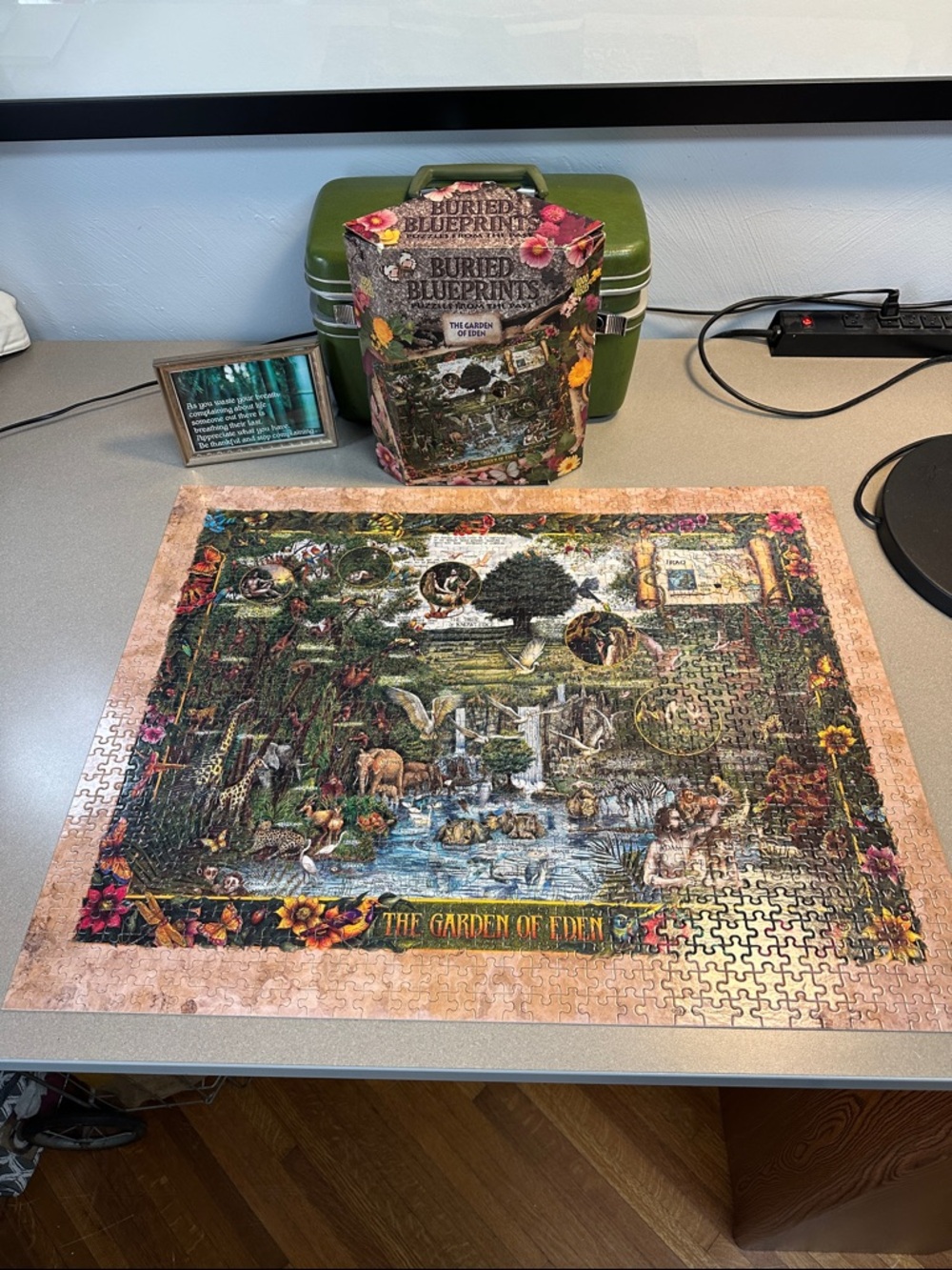 The Garden of Eden Jigsaw Puzzle - Multicolor